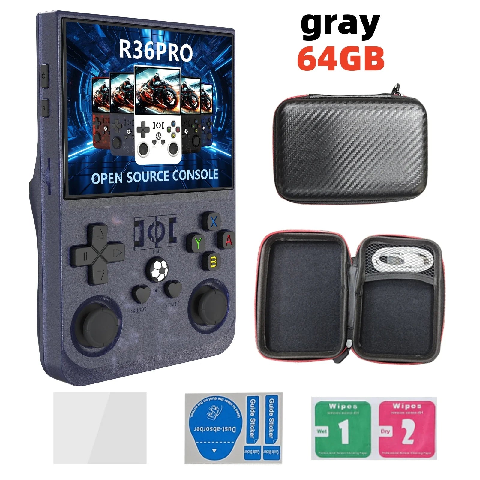 Open-Source Retro Handheld Game Console 3.5-inch (8.9 cm) IPS Screen Portable Pocket Player 128GB Storage 22,000 Games