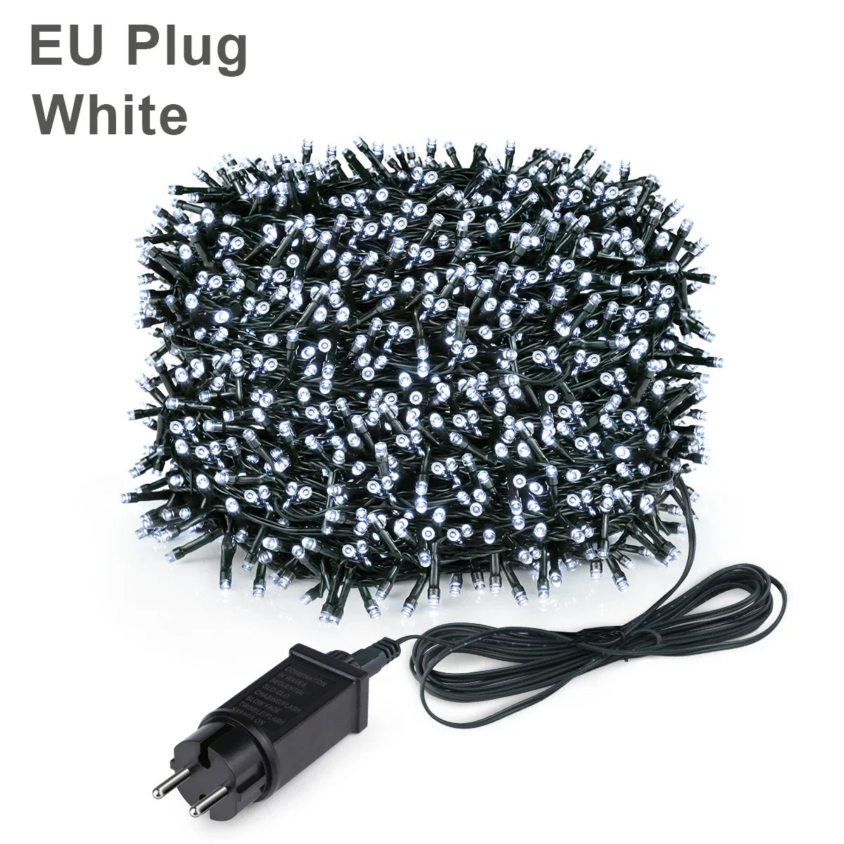 24V Outdoor LED Fairy String Lights – 10m/20m/30m/50m/100m (33ft/66ft/98ft/164ft/328ft) Warm White/White/Multicolor, IP65 Waterproof, 8 Modes