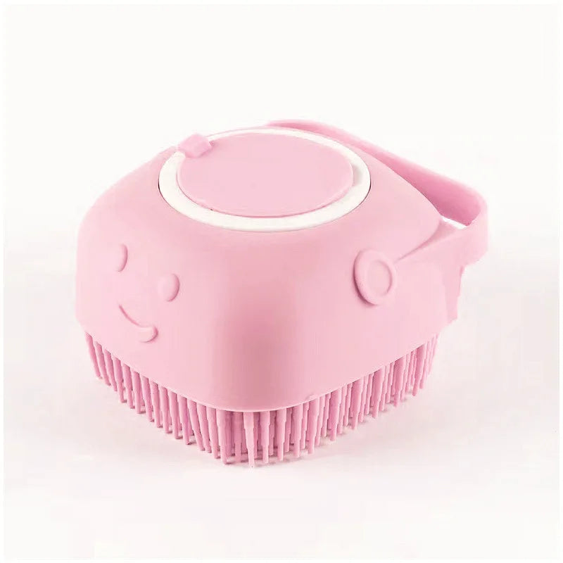 Silicone Pet Bath Massage Brush Glove for Dogs & Cats - Soft Grooming & Bathing Tool