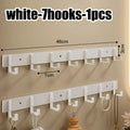 Heavy-Duty Adhesive Wall-Mounted Towel and Clothes Hook - No-Drill Stainless Steel Multi-Hook for Bathroom and Kitchen