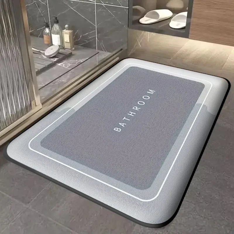Thick Absorbent Bath & Door Mat — Quick-Dry Non-Slip Mat for Bathroom, Kitchen & Entryway