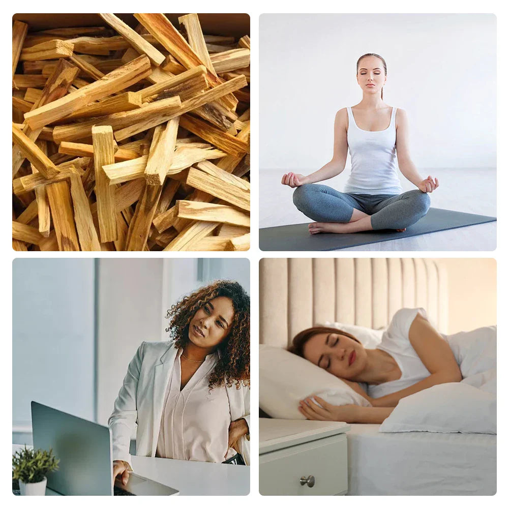 Palo Santo Sticks (1–20 PCS) Natural Incense Smudge Sticks for Purifying, Healing & Stress Relief – Wooden Aroma Diffuser for Home & Living Room