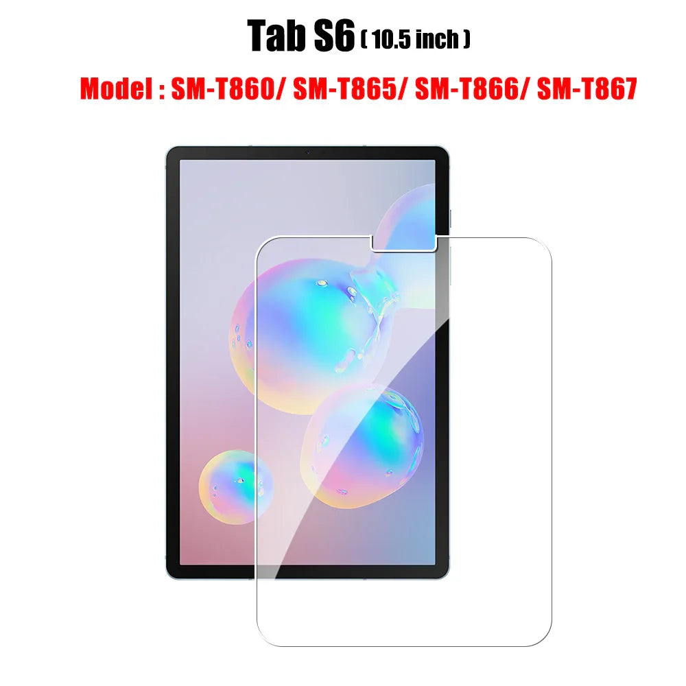 Tempered Glass Screen Protector for Galaxy Tab S6 Lite, A9/A9 Plus, A8, S7 FE, S8/S9/S9 Plus/S9 FE, S10/S11 — 1 Pack