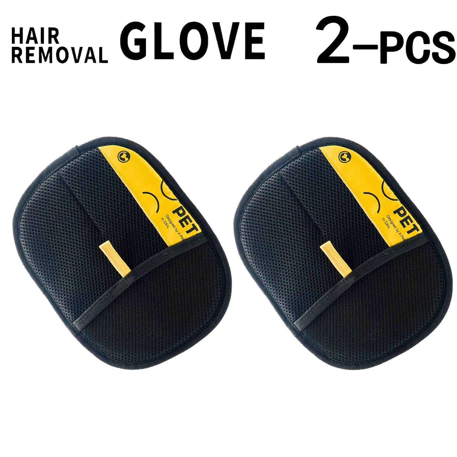 Pet Hair Remover Gloves – Electrostatic Reusable Washable Grooming Glove with 2-in-1 Lint Roller for Cats & Dogs