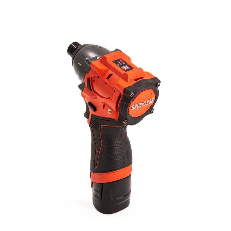 12V Brushless Cordless Electric Screwdriver & Multi-Function Lithium-Ion Drill Driver Set Compatible with 12V Compact Batteries