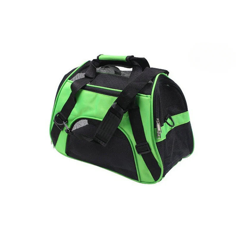 Portable Soft-Sided Pet Carrier Bag – Breathable Mesh Travel Carrier for Cats, Dogs & Puppies (S/M/L)
