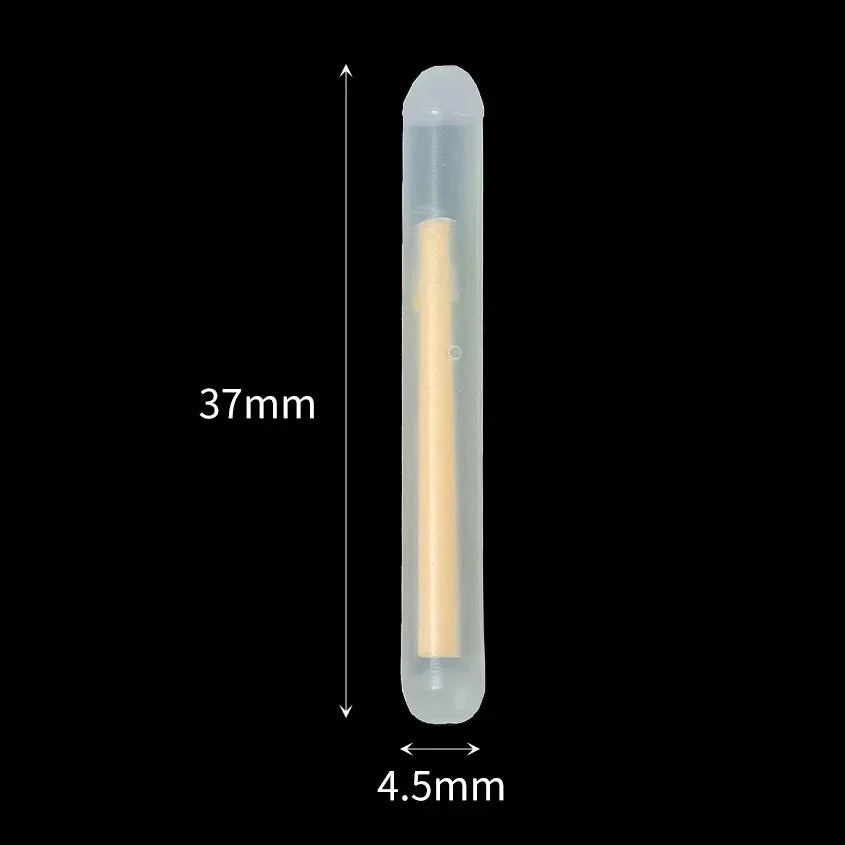 50/100-Pack Fluorescent Fishing Rod Lights Luminous Floating Bobbers for Night Fishing