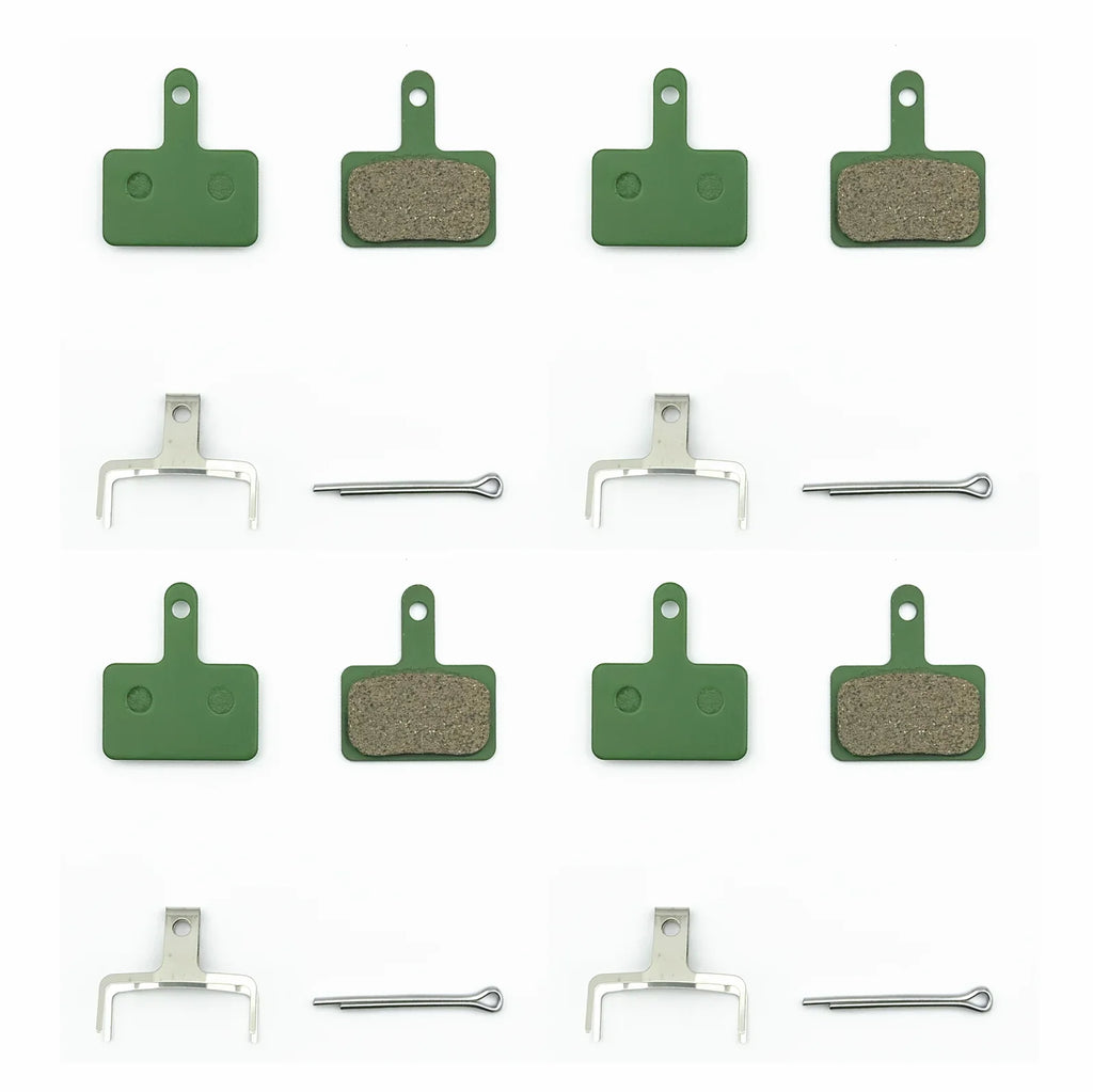 2/4/12-Pair Hydraulic Disc Brake Pads for Mountain Bikes — Resin, Semi-Metal & Ceramic Options