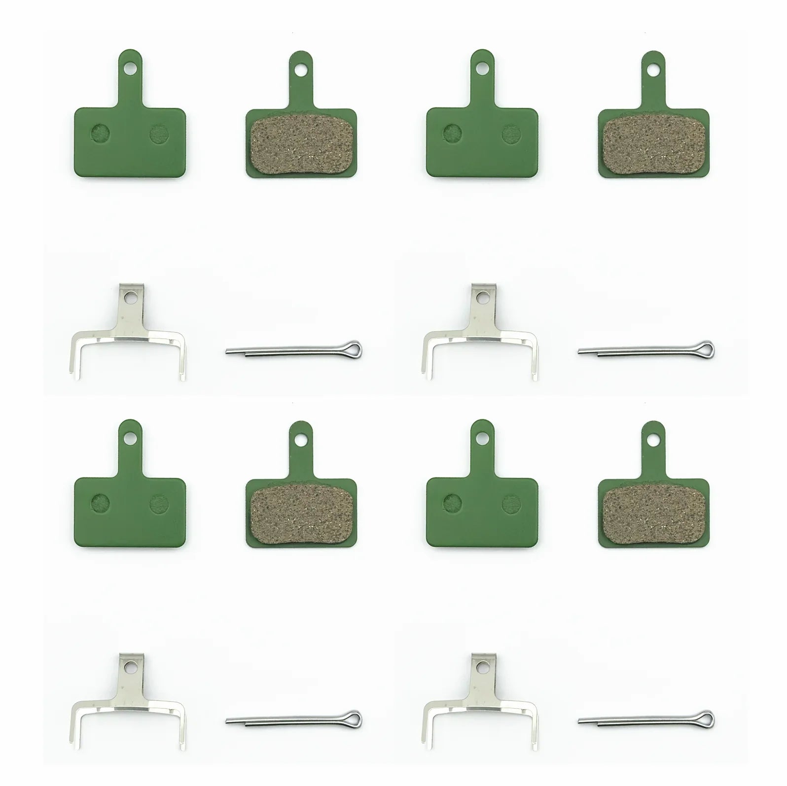 2/4/12-Pair Hydraulic Disc Brake Pads for Mountain Bikes — Resin, Semi-Metal & Ceramic Options
