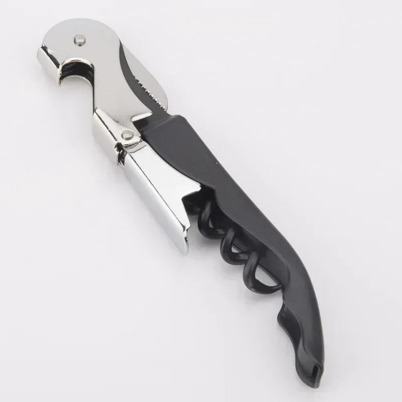 Double Fulcrum Seahorse Wine Corkscrew Stainless Steel Multi-Purpose Bottle & Beer Opener