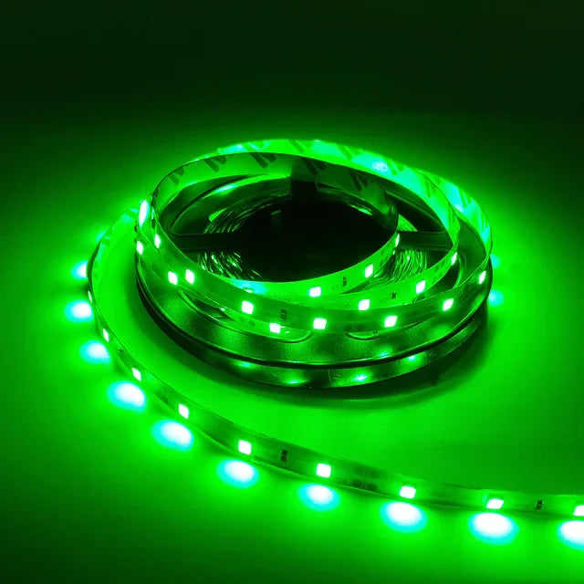 RGB LED Strip Light 5M (16.4 ft) 300 LEDs SMD2835 12V Waterproof Flexible Tape Light - Warm White/White/Red/Green/Blue for Room Decor