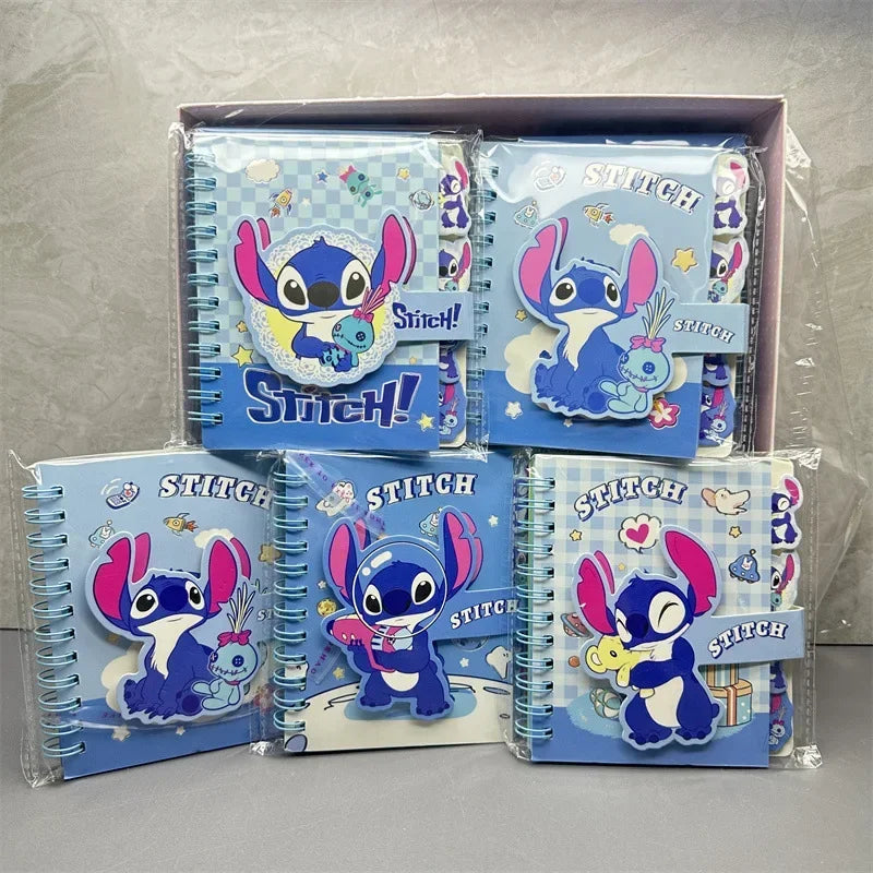 Stitch Cartoon Spiral Notebook - Cute Coil Diary for School, Office & Kids Holiday Gift