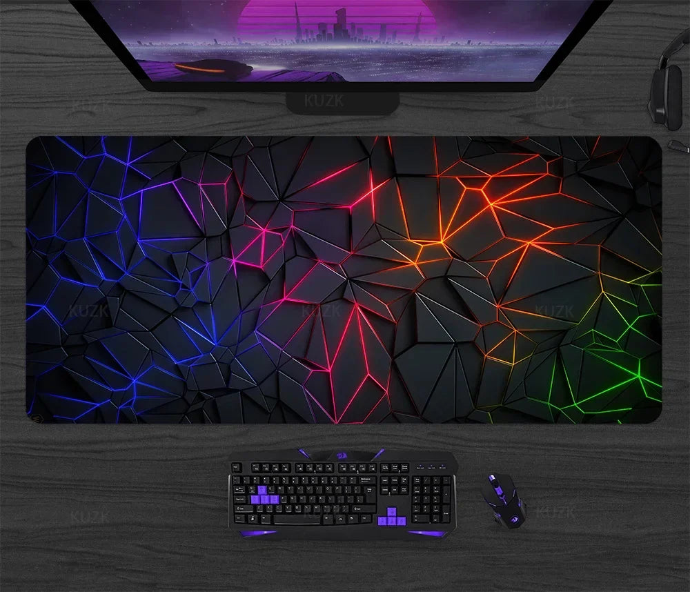 Large Gaming Mouse Pad Desk Mat XL Extended Keyboard & Mouse Pad — 30x80 / 40x90 / 50x100 cm (11.8x31.5, 15.7x35.4, 19.7x39.4 in)