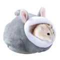 Windproof Plush Small Pet Nest — Warm Winter House for Hamsters, Gerbils, Mice & Sugar Gliders (12 x 10 x 9 cm / 4.72 x 3.93 x 3.54 in)