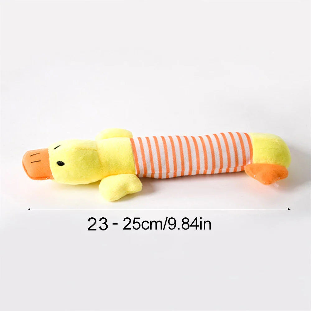No-Stuffing Squeaky Dog Toy - Durable Simulated Animal Plush with Crinkle and Chew-Resistant Design