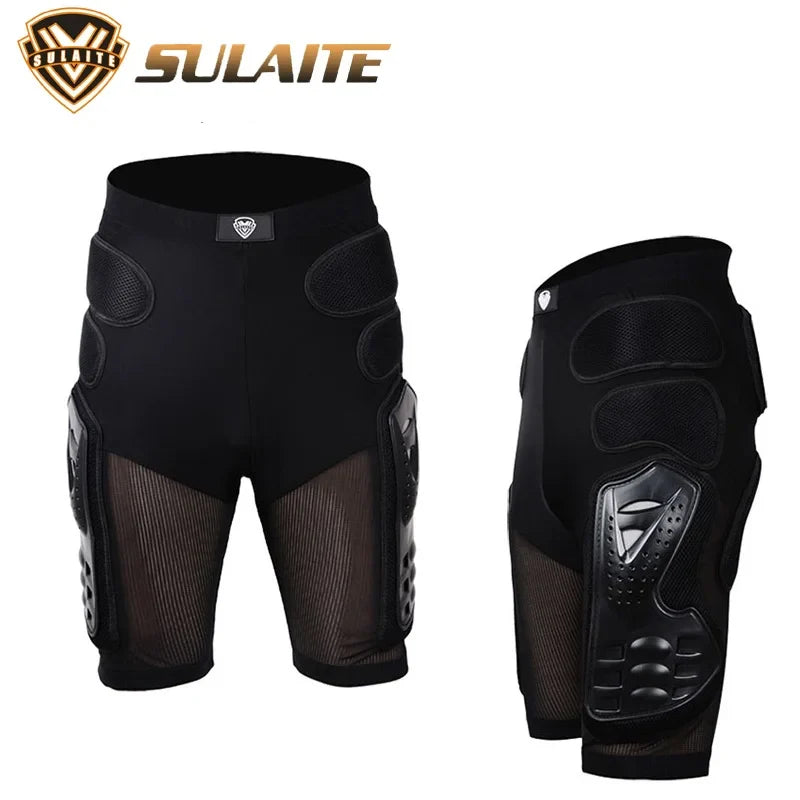 Unisex Motorcycle Protective Armor Shorts – EVA Hip & Knee Pads for Motocross, Off‑Road & Snowboarding