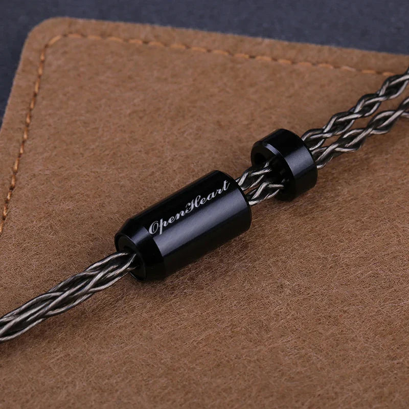 8-Core 1-to-2 Headphone Cable Silver-Plated Copper — 3.5 / 2.5 / 4.4mm Balanced to Dual 3.5mm, 2m / 3m