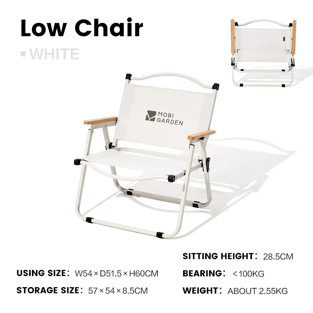 Folding Kermit Camping Chair – Portable Lightweight Carbon Steel Frame
