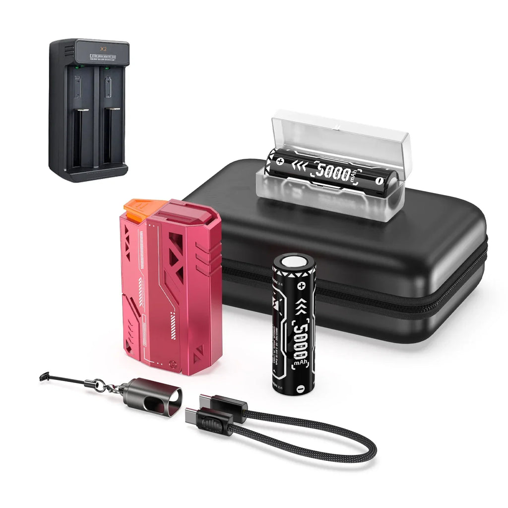 20000mAh Portable Power Bank 22.5W Fast Charge Removable Battery Pack with USB-C & Micro USB