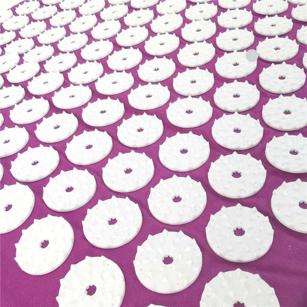 Acupressure Spike Mat & Pillow Set – 26 x 16 x 0.8 in (66 x 40 x 2 cm) Back & Neck Pain Relief Massage