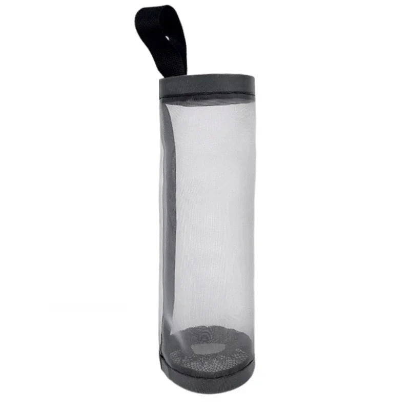 Wall-Mount Plastic Bag Holder Dispenser Hanging Kitchen Trash & Grocery Bag Organizer (1-5 Pack)