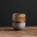 Vintage Ceramic Tea Cup 130 ml (4.4 fl oz) Japanese Stoneware Porcelain Mug for Kung Fu Tea, Sake & Coffee