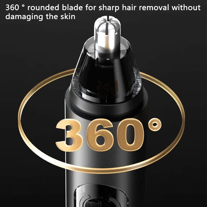 USB Rechargeable Nose & Ear Hair Trimmer for Men Portable Cordless Groomer
