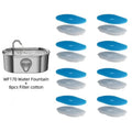Automatic Stainless Steel Cat Water Dispenser - Rechargeable Pet Fountain, 1.5 L (50 fl oz)