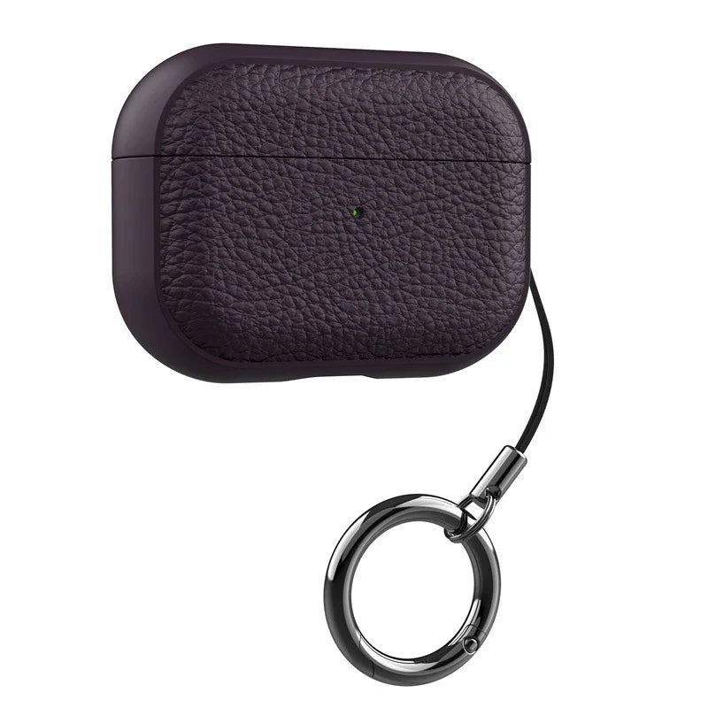 Soft TPU & PU Leather AirPods Case with Lanyard - Shockproof Protective Cover for AirPods 1/2/3/4 & Pro Series
