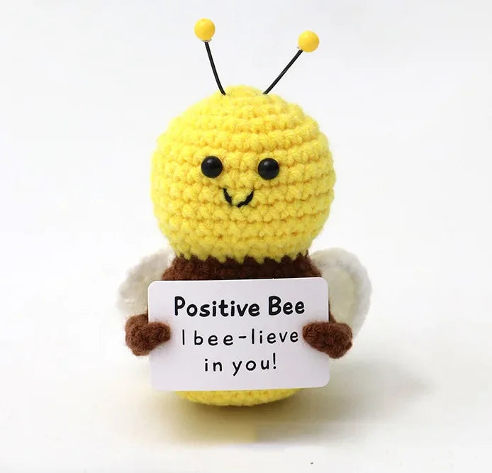 Handmade Mini Crochet Potato Plush Doll – Wool Knit Pocket Hug with Greeting Card, Funny Christmas & Holiday Home Decor Gift
