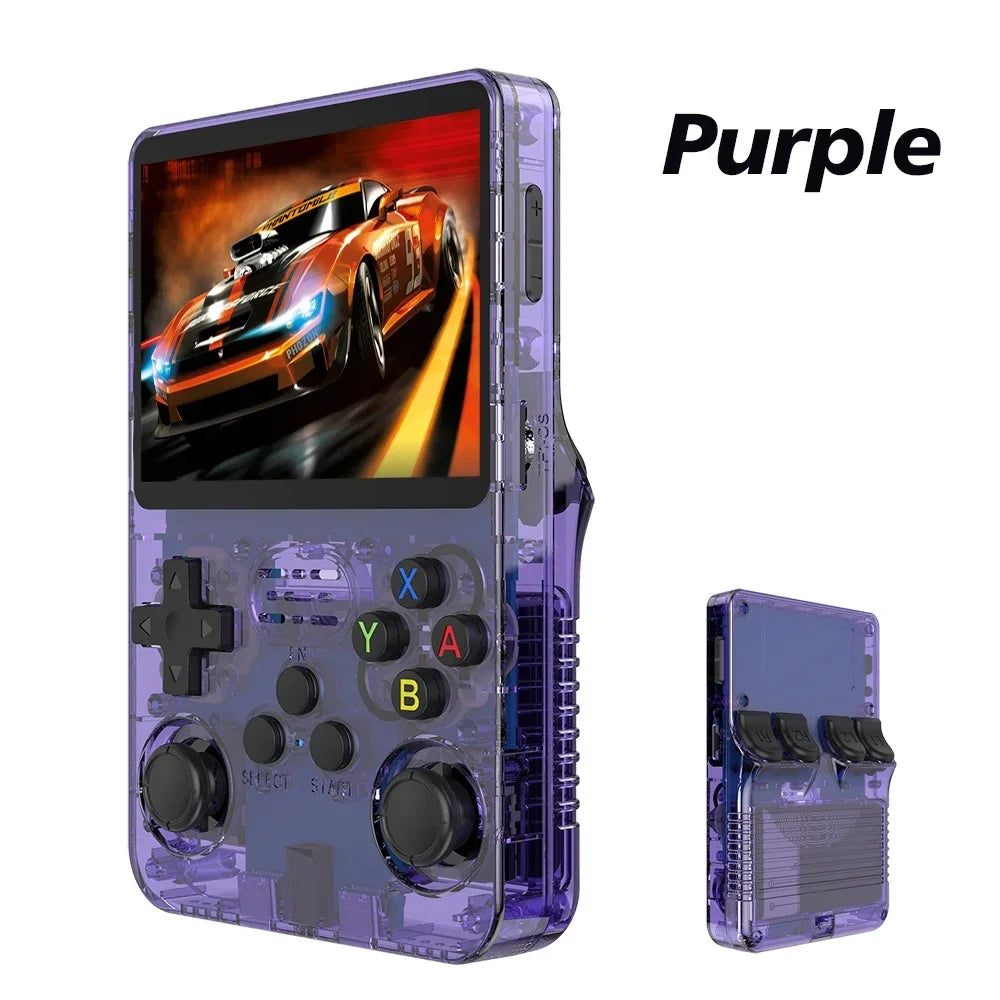 128GB/64GB Retro Handheld Game Console 3.5-inch (8.9 cm) IPS Screen Linux Portable Pocket Player 15,000+ Games Gift for Gamers