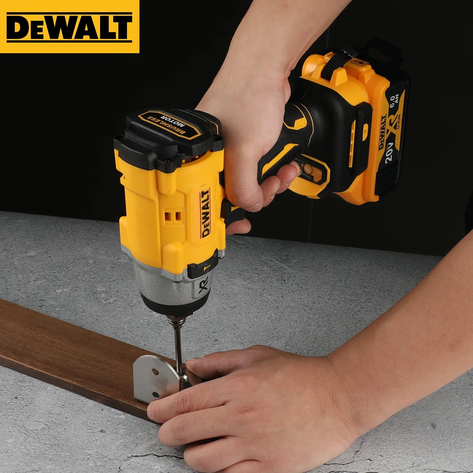 20V Cordless 1/2-inch (12.7 mm) Impact Wrench — Brushless, Variable Speed, 610 N·m (450 ft·lb) Max Torque, Detent Pin Anvil