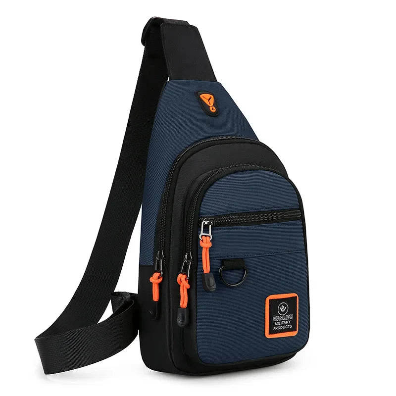 Men's Waterproof Outdoor Crossbody Chest Bag for Hiking, Biking & Travel