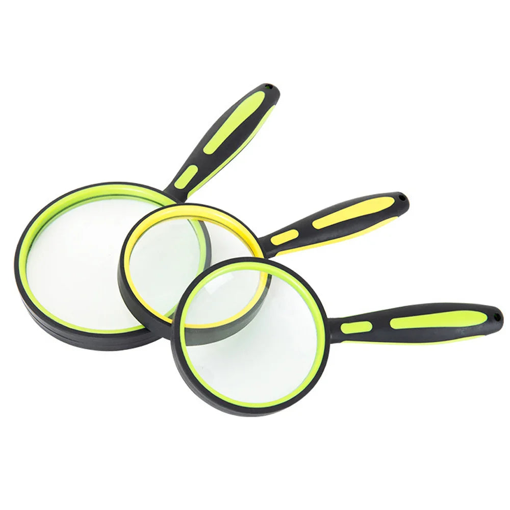 5-10X Adjustable Magnifying Glass with Non-Slip Rubber Handle, Kids Nature Explorer & Senior Reading Magnifier