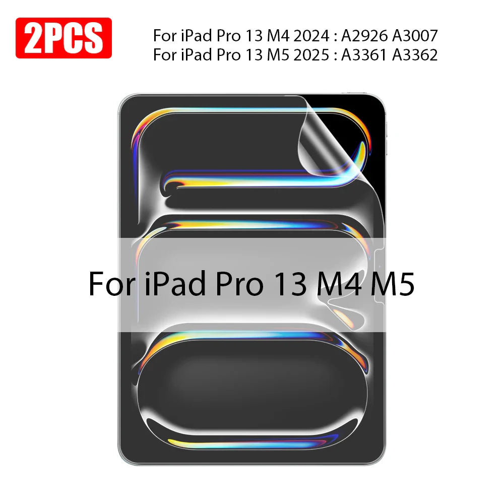 Matte Paper-Like Screen Protector for iPad — 2-Pack Anti-Glare, Scratch-Resistant Film, Pen Writing Feel (13"/33.0 cm, 12.9"/32.8 cm, 11"/28.0 cm, 10.9"/27.7 cm, 10.2"/25.9 cm, 8.3"/21.1 cm)