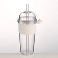 Insulated Flip Straw Bottle — 430ml (14oz) & 630ml (21oz) Leak‑Proof Travel Water Bottle for Coffee, Sports & Work