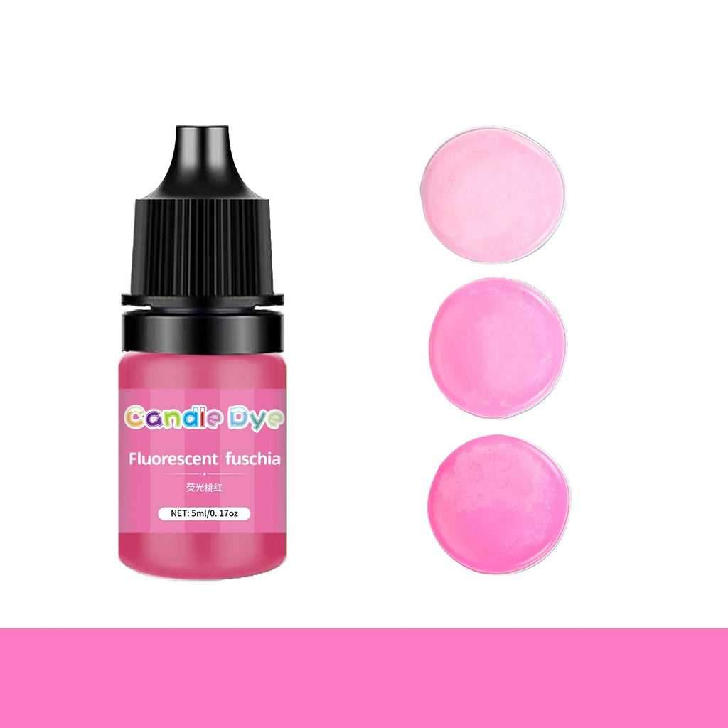 33-Color Liquid Candle Dye Set 5 ml Bottles Non-Toxic Soy Wax Pigments for Candle & Soap Making