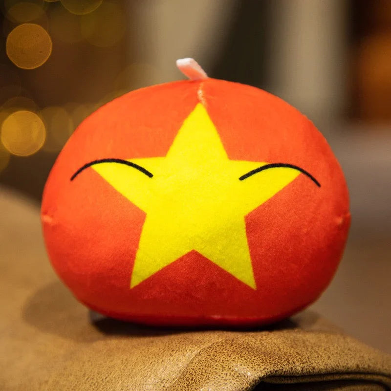 Polandball Countryball Plush Keychain 10 cm (3.9 in) 70 Designs Country Ball Pendant Stuffed Toy for Kids
