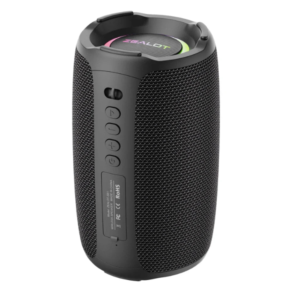 Portable Bluetooth Speaker 20W — IPX6 Waterproof, Bluetooth 5.2, 12H Battery, Outdoor Bass