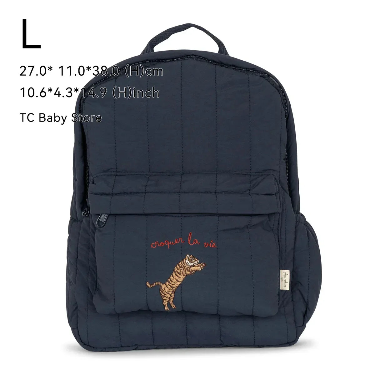 Cherry Parent-Child Kids Backpack — Kindergarten School Bag (Small & Large S/L) Lightweight Cotton Travel Bag for Boys, Girls & Moms