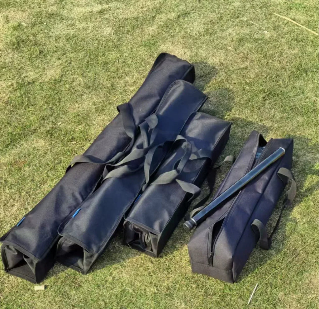 Outdoor IGT Frame Camping Table - Removable Foldable Black Tabletop with 2/3/4 Unit Legs