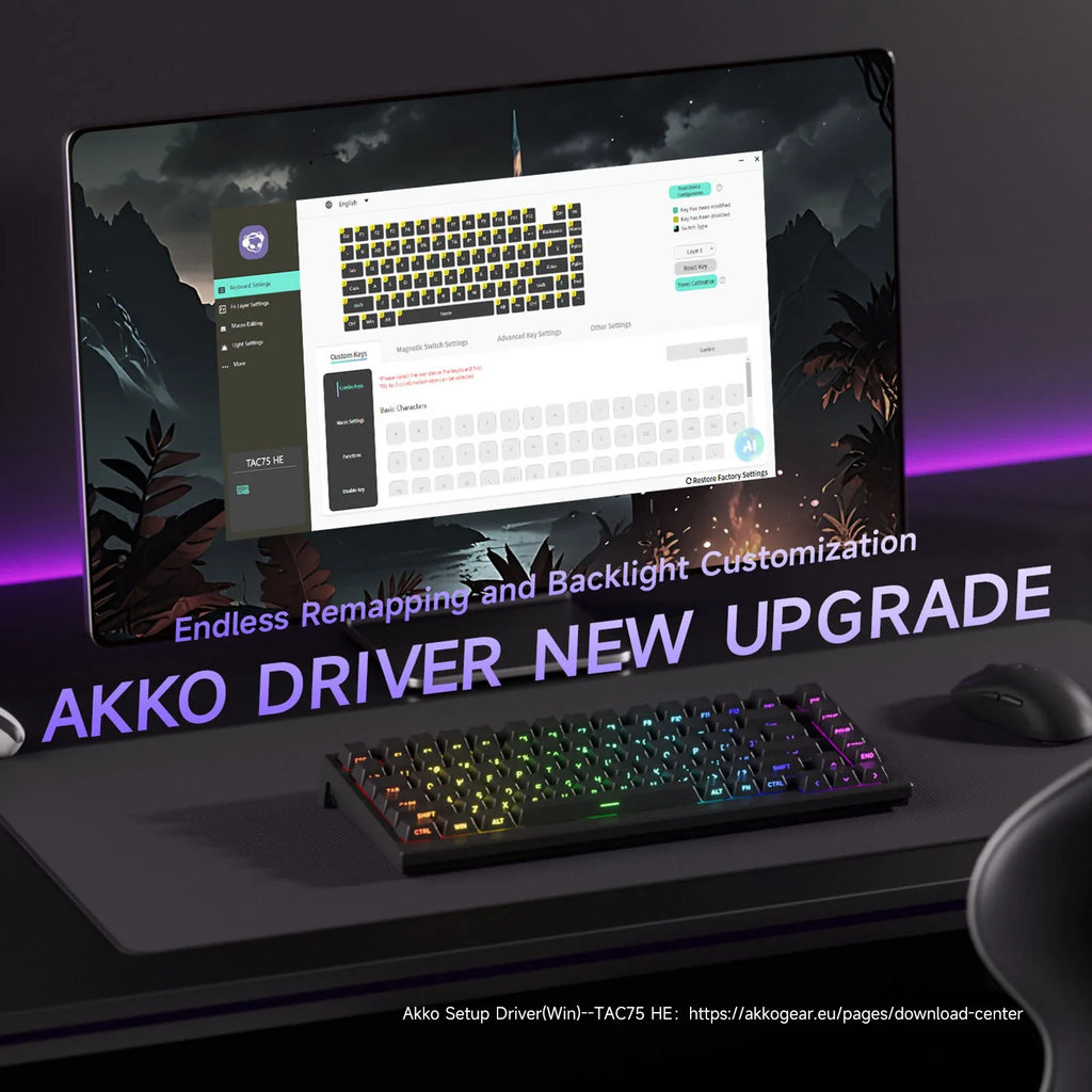 75% 83‑Key Magnetic Switch Hot‑Swap Mechanical Gaming Keyboard — 8K Polling, 0.005mm Rapid Trigger, RGB Wired