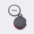 Foldable Pocket Magnifier 6X/8X – 50mm & 60mm (2.0 in / 2.4 in) Glass Lens Leather Case Handheld Loupe for Reading & Jewelry