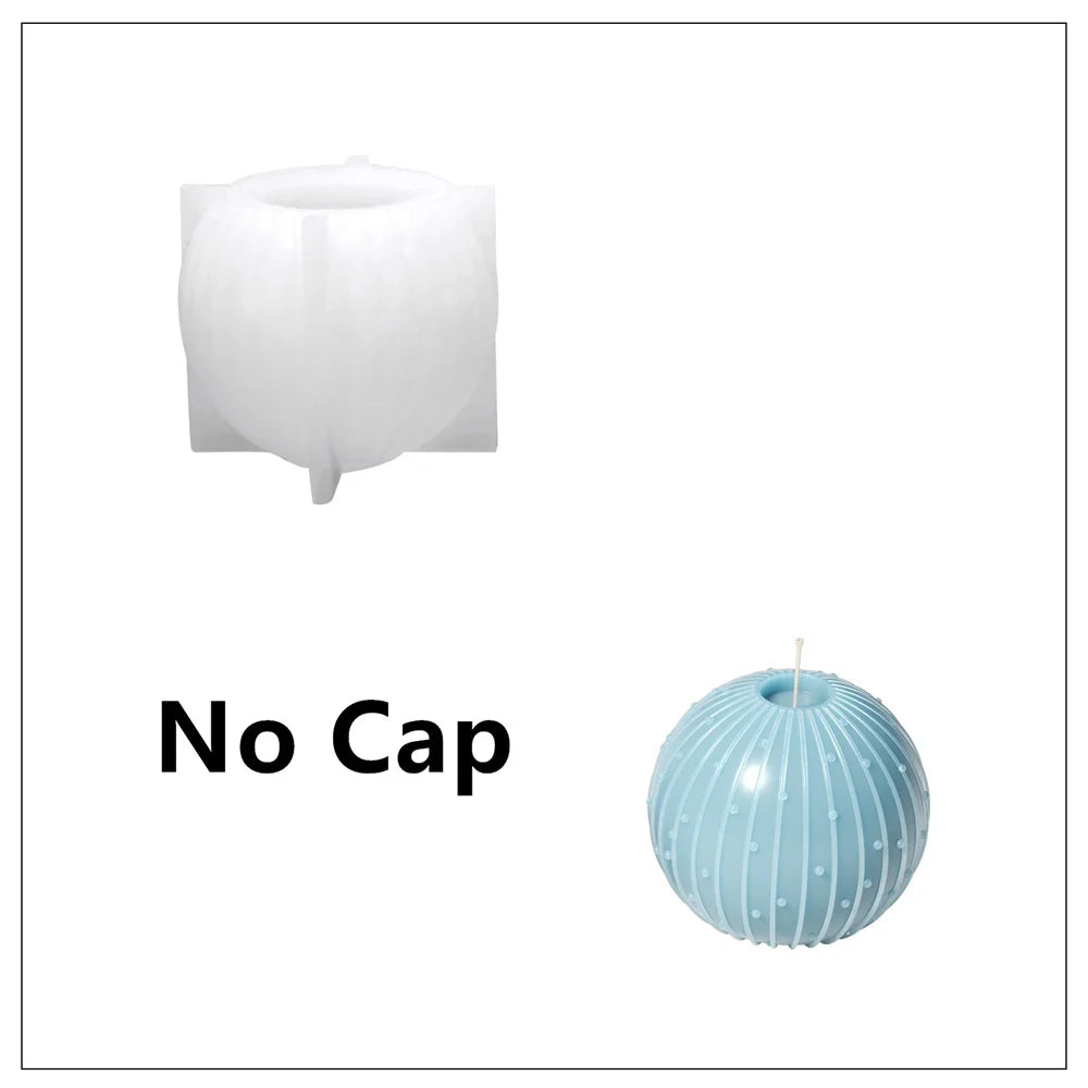 DIY Christmas Bauble & Tree Candle Silicone Mold Set, 3 Sizes, Platinum Silicone for Scented Candle Making