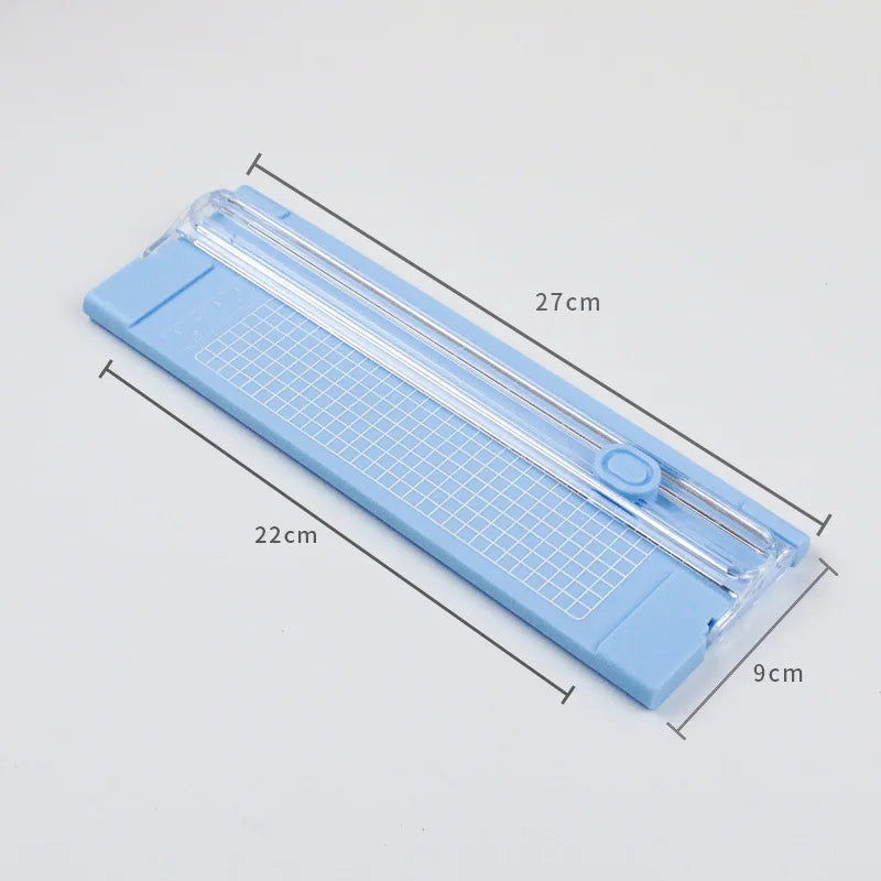 Mini Portable A4 Paper Trimmer – Manual Plastic Photo & Craft Cutter for Office and DIY