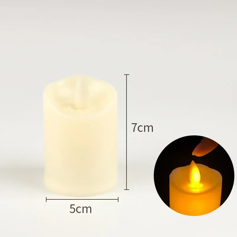 Flameless LED Candles Flickering Battery-Operated Pillar Candles for Wedding Christmas Party Decor — 1/5/10 Pack, Multiple Sizes (2–7.9 in / 5–20 cm)