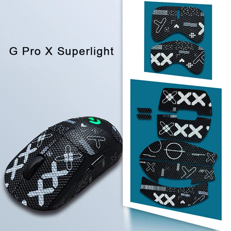 Anti-Slip Mouse Grip Tape — Ultra-Thin Sweat-Wicking Full-Body Skate Sticker for Wireless Gaming Mice