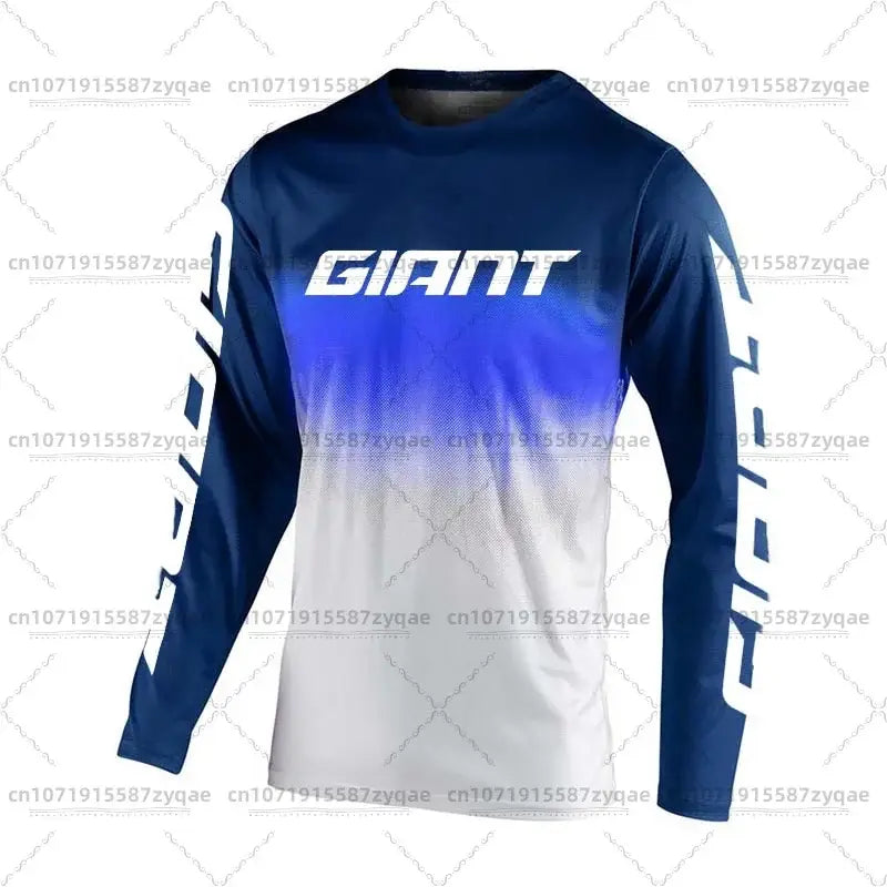 Giant Mountain Bike Jersey MTB Enduro off Road Shirt Downhill Sportswear Motorcycle T-shirt Long Sleeve Riding T-shirt
