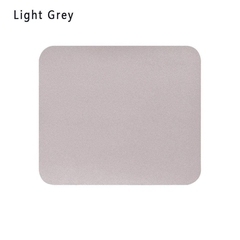 Universal Anti-Slip Leather Mouse Pad – 9.06 x 7.87 x 0.08 in (230 x 200 x 2 mm) Waterproof Desk Cushion for Gaming & Office