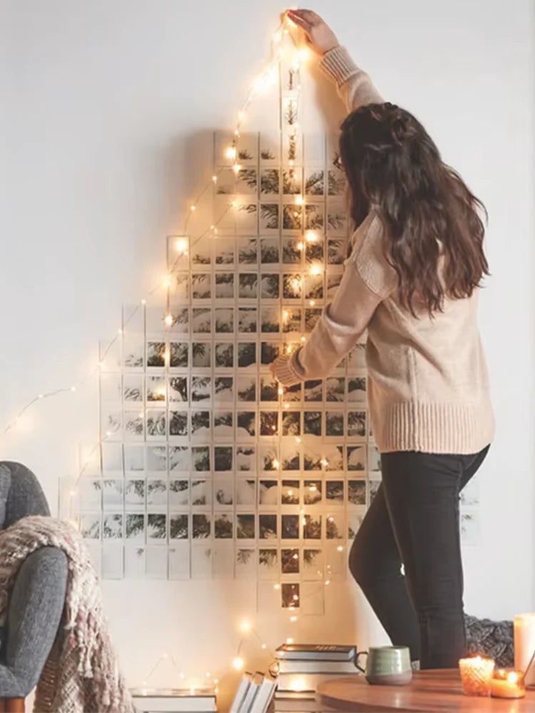1/5/10-Pack Warm White LED Fairy String Lights - Button Battery Garland for Home, Bedroom, Garden, Wedding & Christmas
